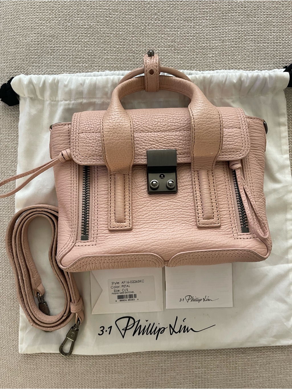 3.1 Philip Lim Mini Pashli Satchel In Petal